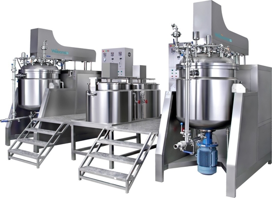 Косметический смеситель эмульсора 50L-2000L с топлением системы вакуума